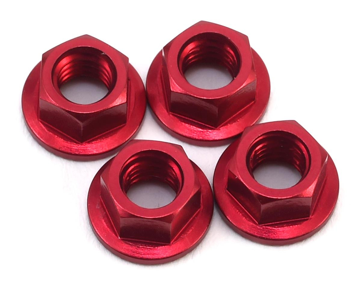 MST Alum. wheel nut (red) (4) [MXS-820001R]