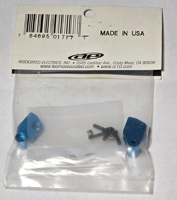Team Associated 1717 NTC3 blue aluminum blade roll bar mounts NIP