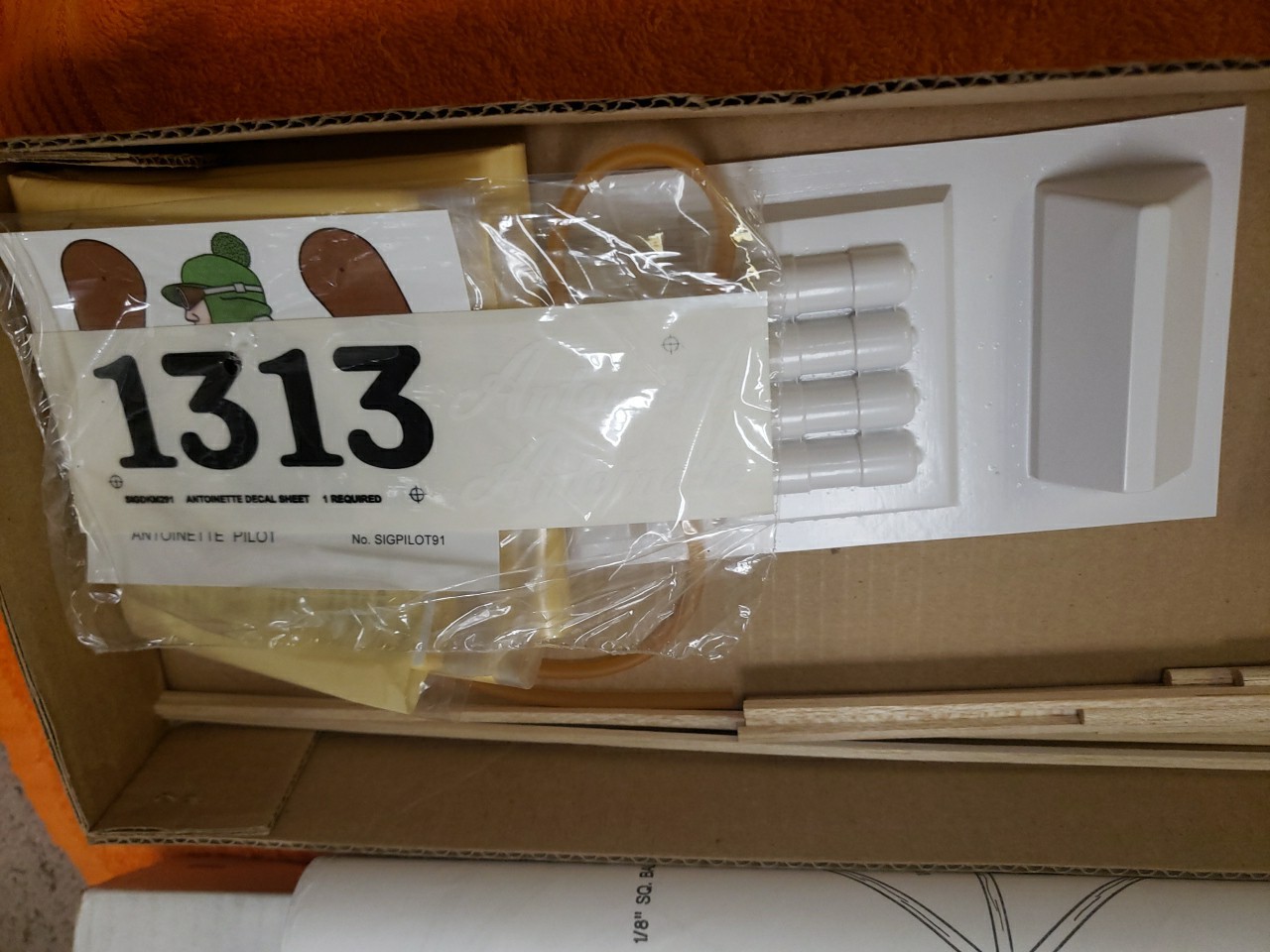 SIG Kit – Sig 1909 Antoinette Indoor RC Scale KIT – 49.25″ wingspan – New!