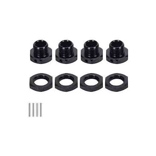 RC Hop Ups CNC Aluminum 17mm Wheel Hex & Nut Set (4) for Arrma 6S Models