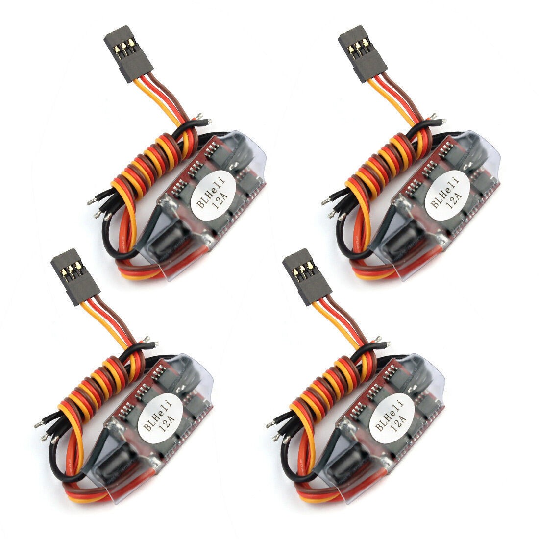 BLHELI 2PCS 12A Brushless ESC Speed Controller 2-3S For 160-250 Drone Quadcopter