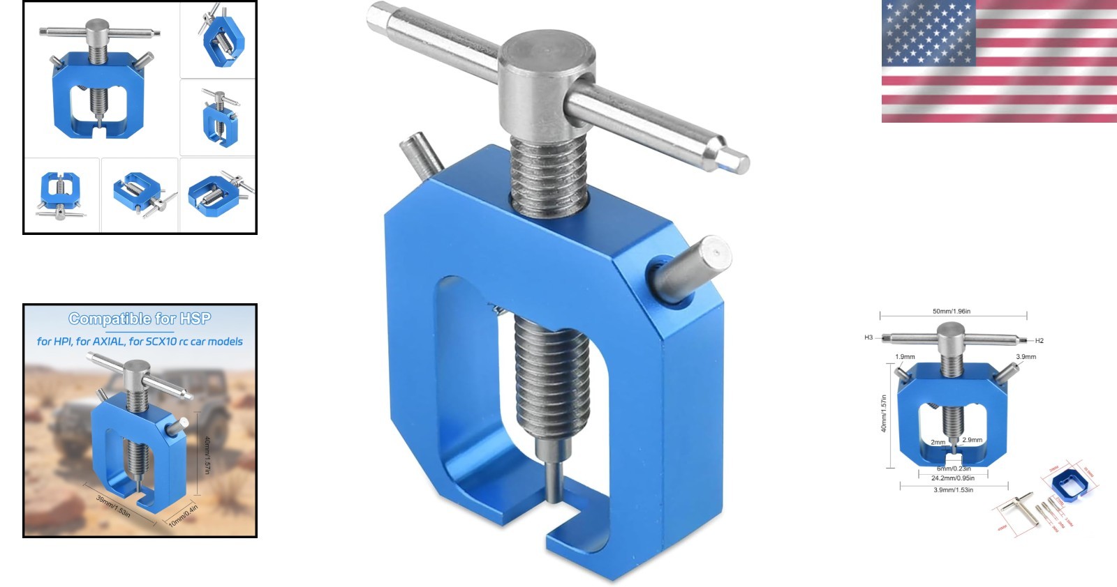 Ergonomic Stainless Steel Gear Puller for RC Vehicles – Lightweight & Durable
