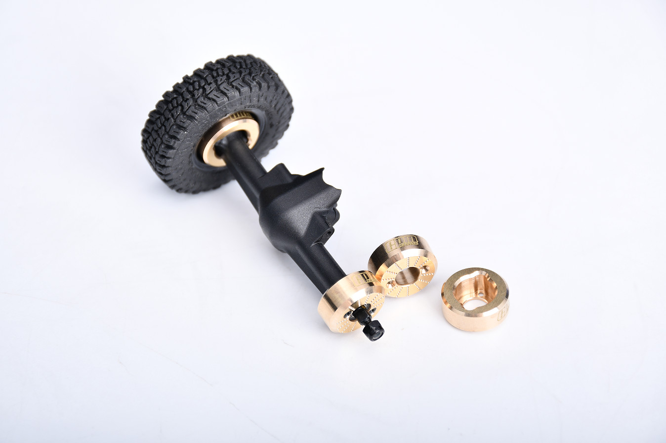 Brass Rear Axle Hub for AXIAL 1/30 SCx30 4X4 RTR Brushed Rock Crawler RC Upgrade