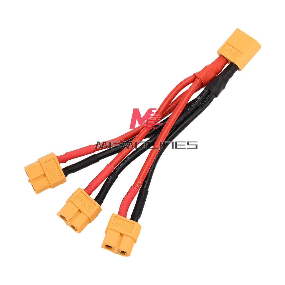 XT60 Connector Extension Lead Wire Male-Female 10cm 14AWG Silicone Wire for RC
