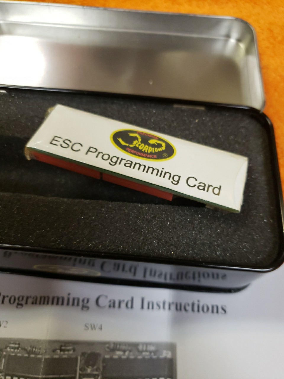 Scorpion ESC Programming Card – New! – JT25