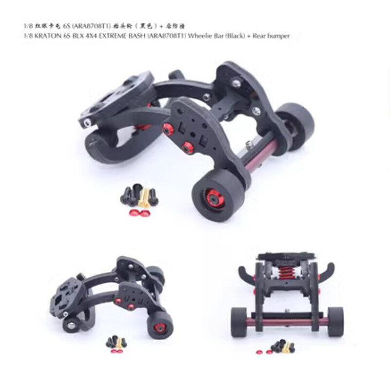 Wheelie Bar+Rear Bumper For 1/8 KRATON 6S BLX 4×4 Extreme Bash ARA8708T1 RC Car
