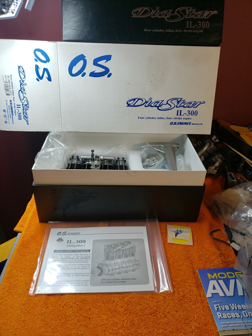 OS Engine – OS IL-300 Four Cylinder Inline Four Stroke RC Motor – New