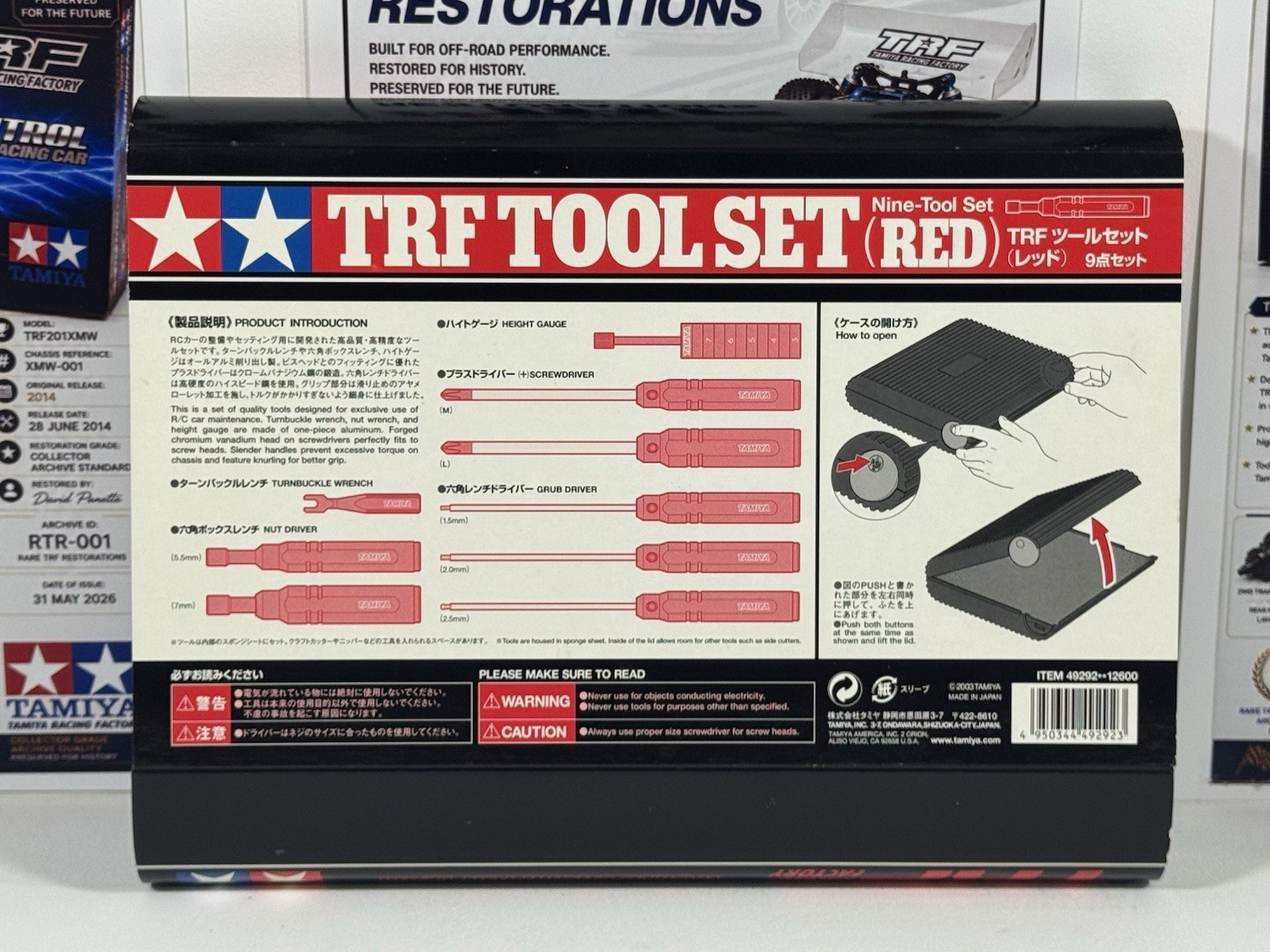Tamiya TRF Tool Set Red 49292 Rare World Champion Team RC Tool Kit Japan