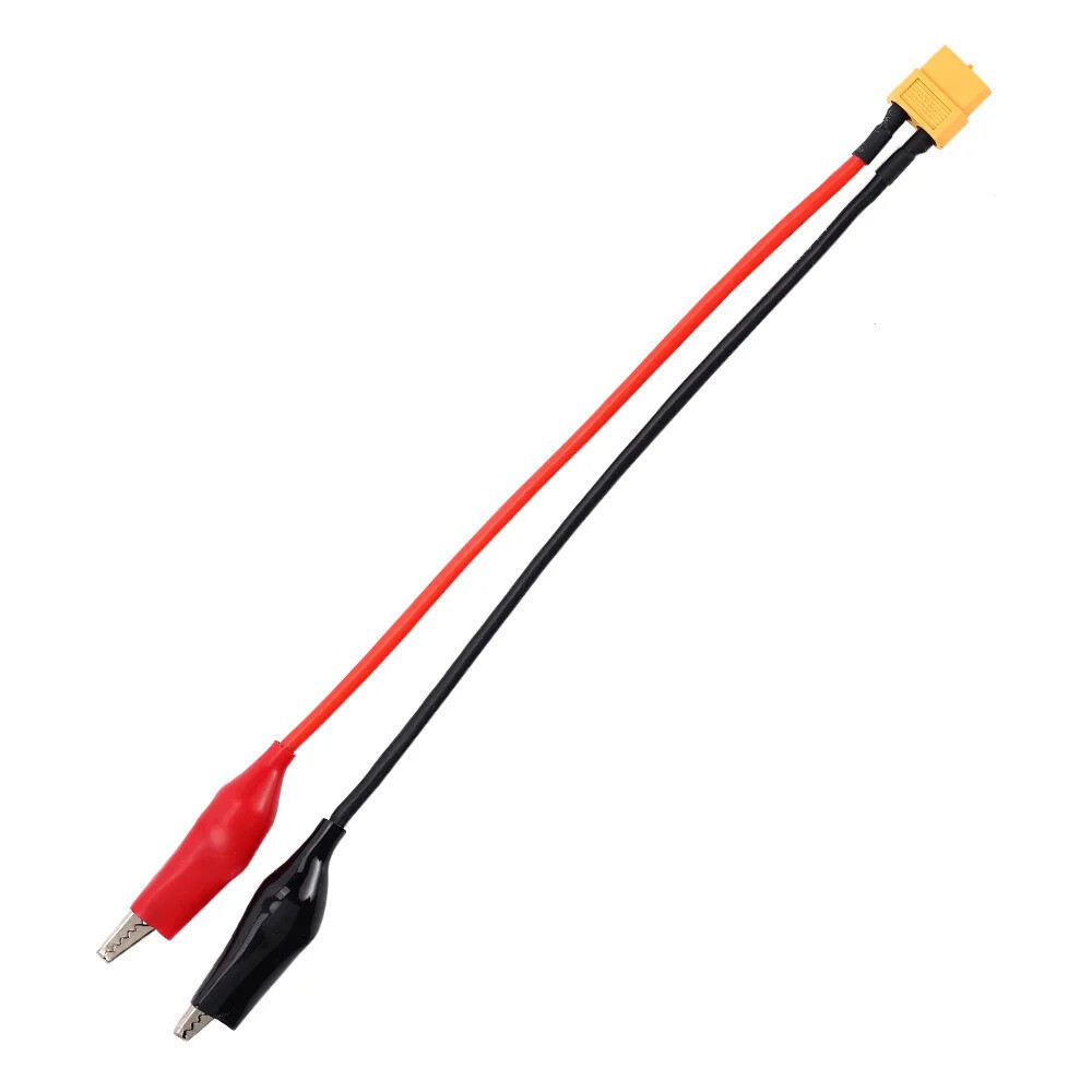XT60 Female Plug to Alligator Clips Cable 14AWG 15cm 20cm 50cm for RC Battery