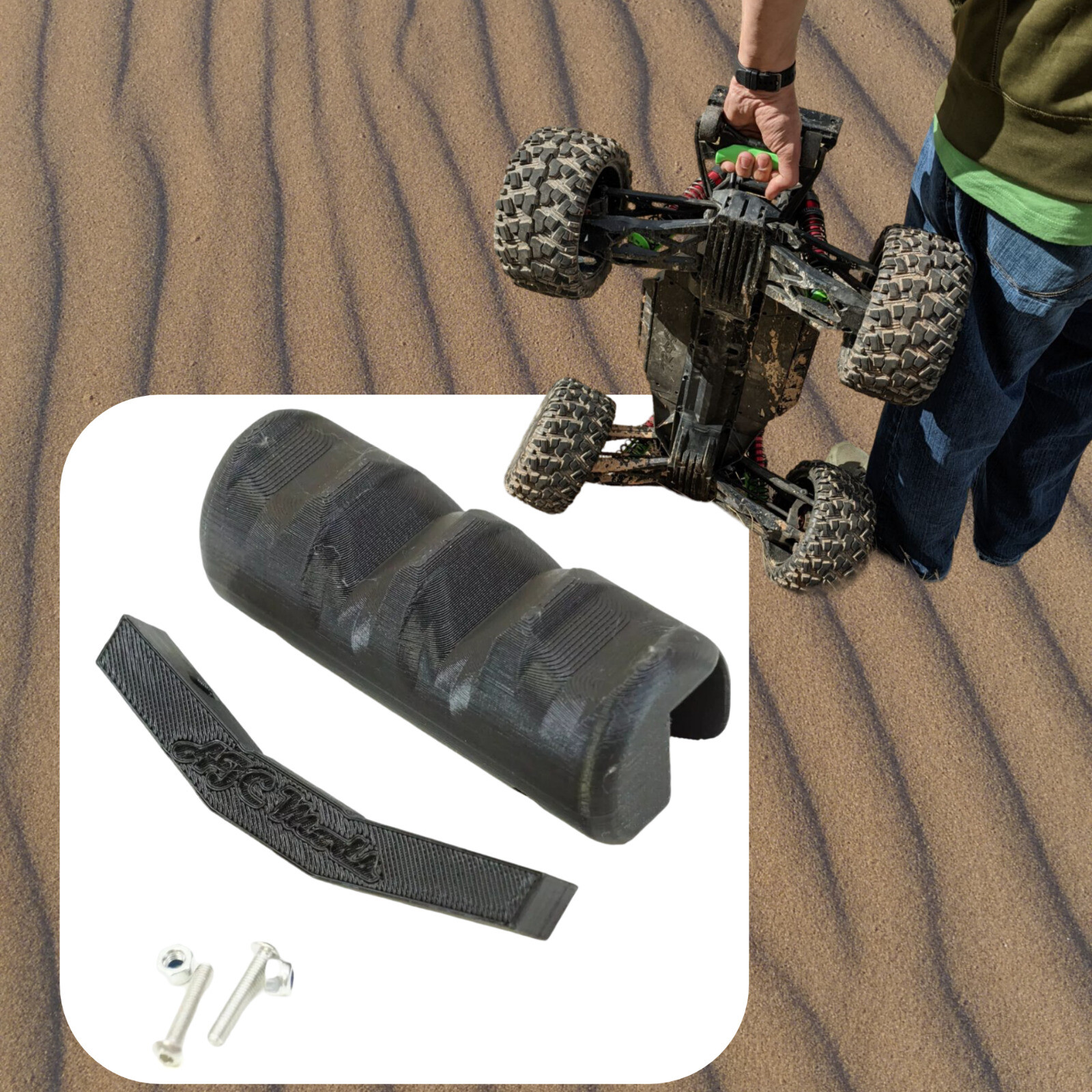Upgrade Wheelie Bar Grip Carrying Handle for Traxxas X-Maxx 8s 6s RC Truck XMaxx