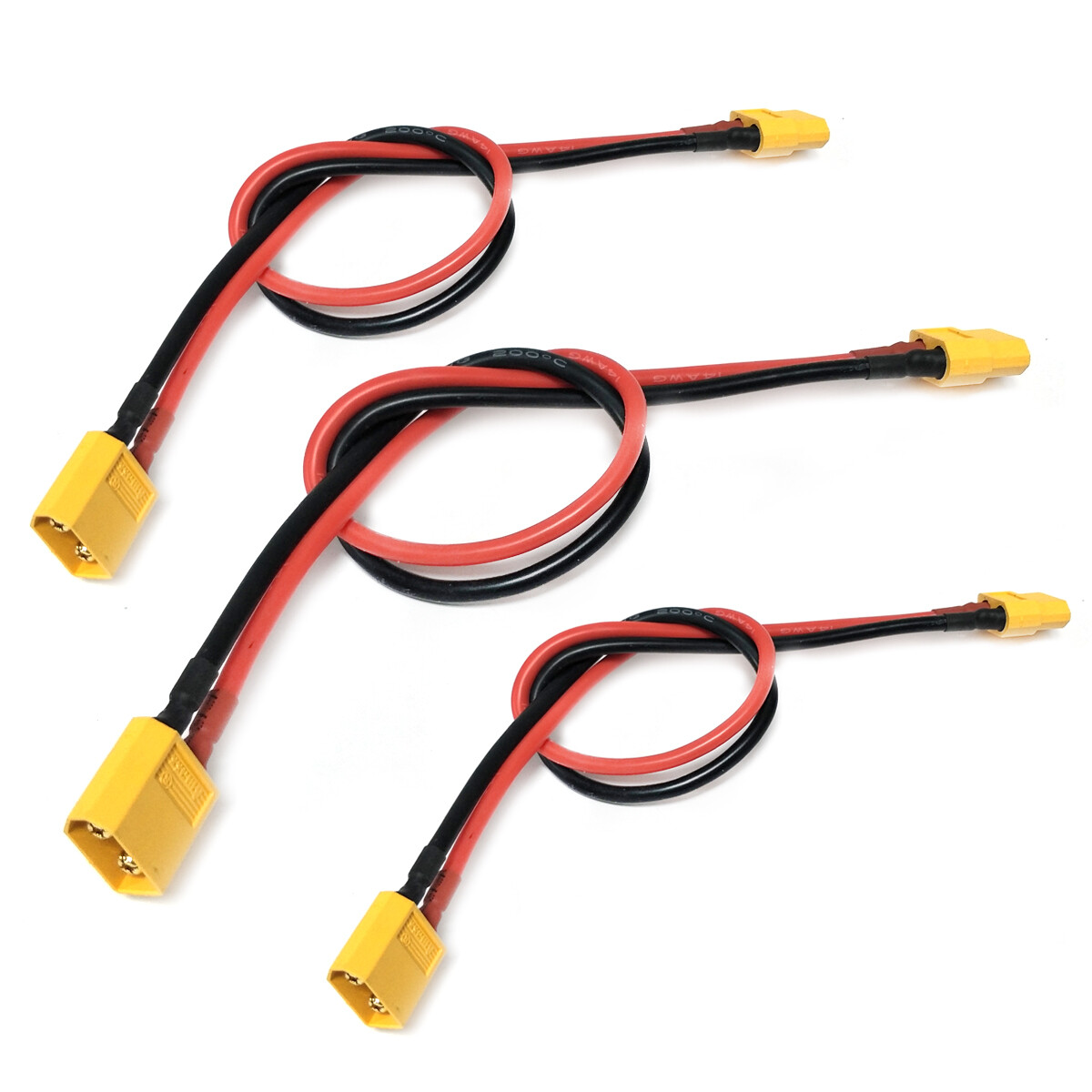 XT60 Connector Plug Male to Female Soft Silicon Extension Cable/Wire/Lead 14AWG