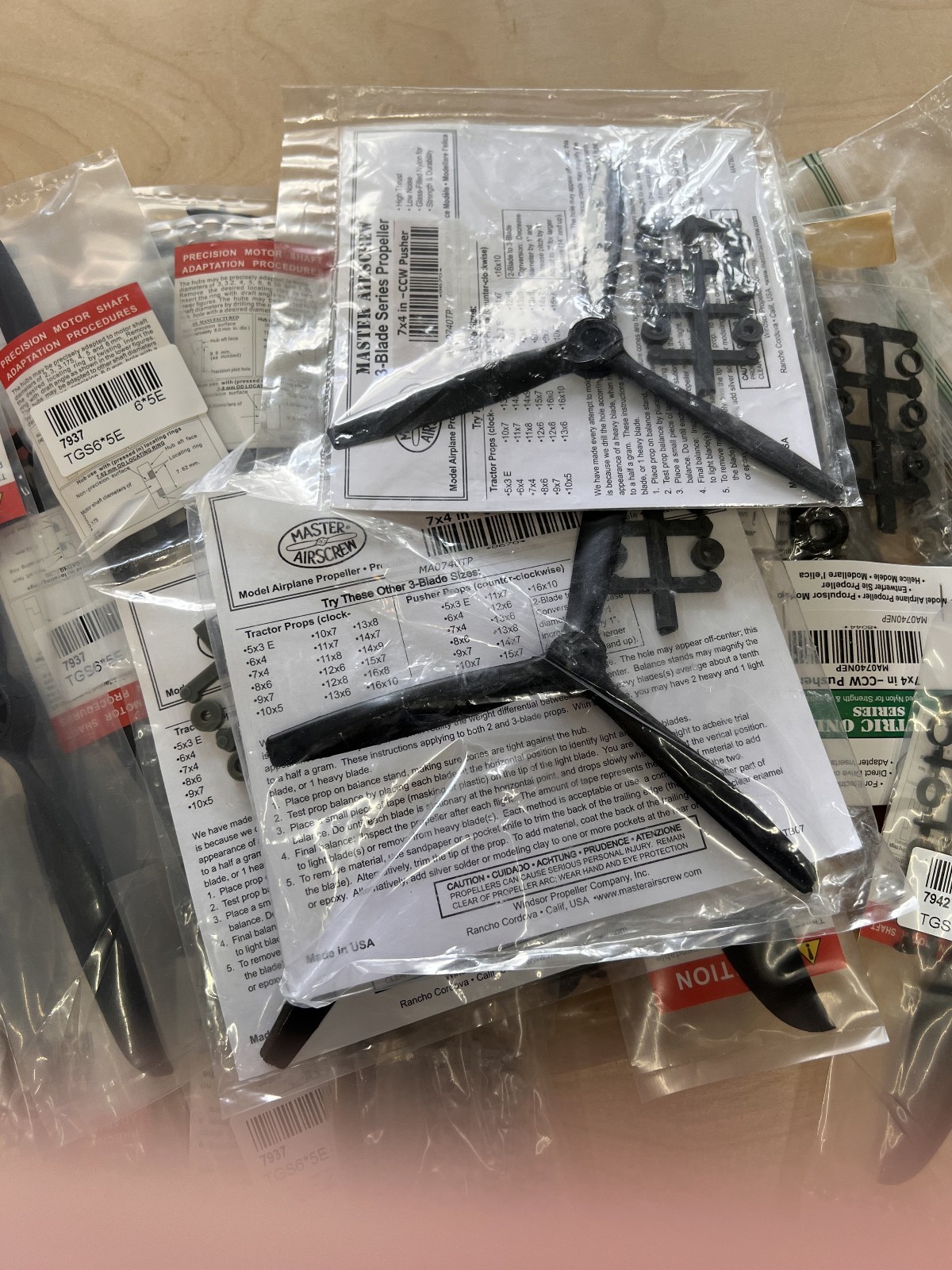 Electric Prop Lot For Rc Airplanes Plastic Props