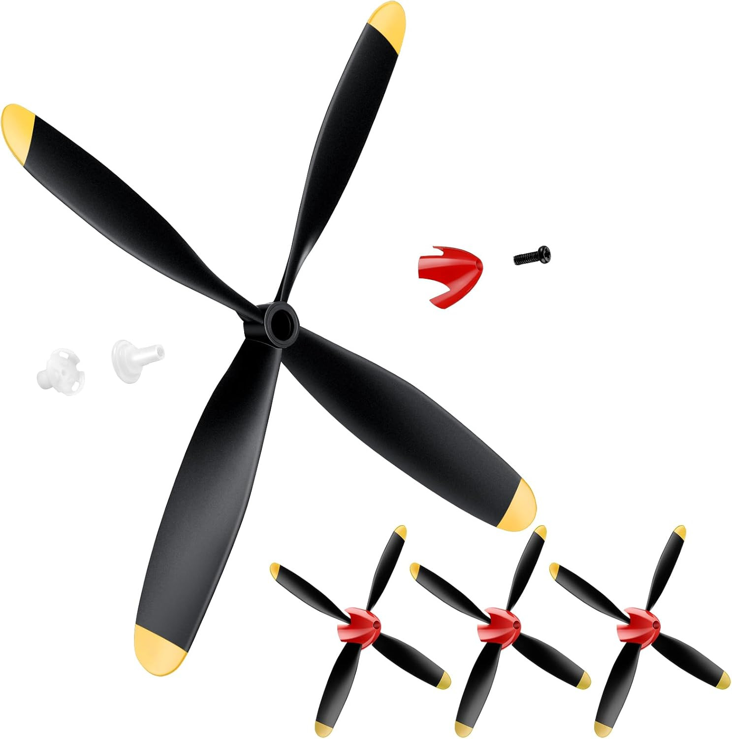 3 Sets Spare RC Plane Propellers Compatible with Mustang 400Mm P51 RC Plane 4 Ch