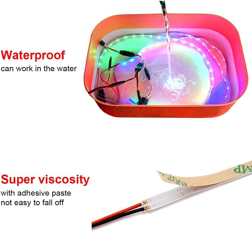 LED Light Strip for RC Fixed Wing Airplane Flying Wing Plane AR Wing Drone Model