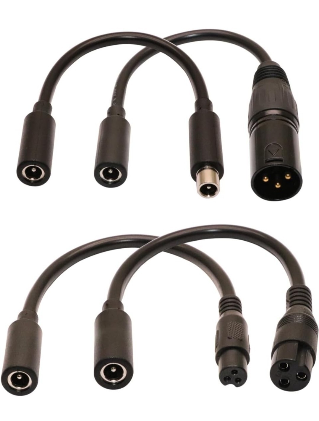 rgzhihuifz 42V 2A Charging Adapter Cable Universal 4 Plugs Replacement Black