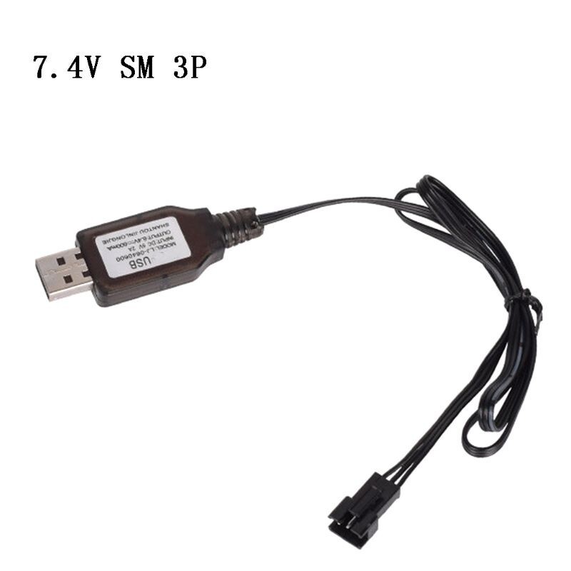 7.4V Li-ion Li-po Lipo USB RC Battery Charger JST SM-3P Connector