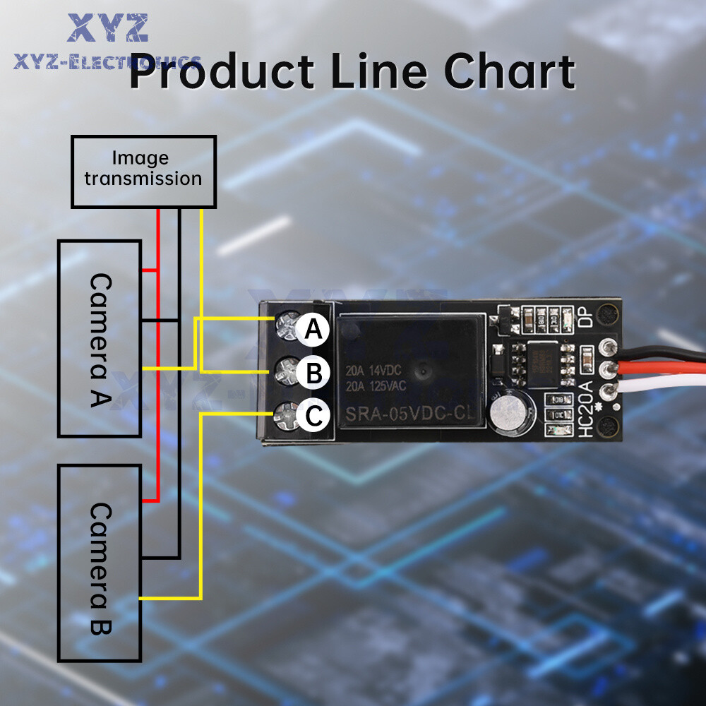 20A RC Model Relay PWM Receiver Control Switch for Water Pump Light FPV Camera