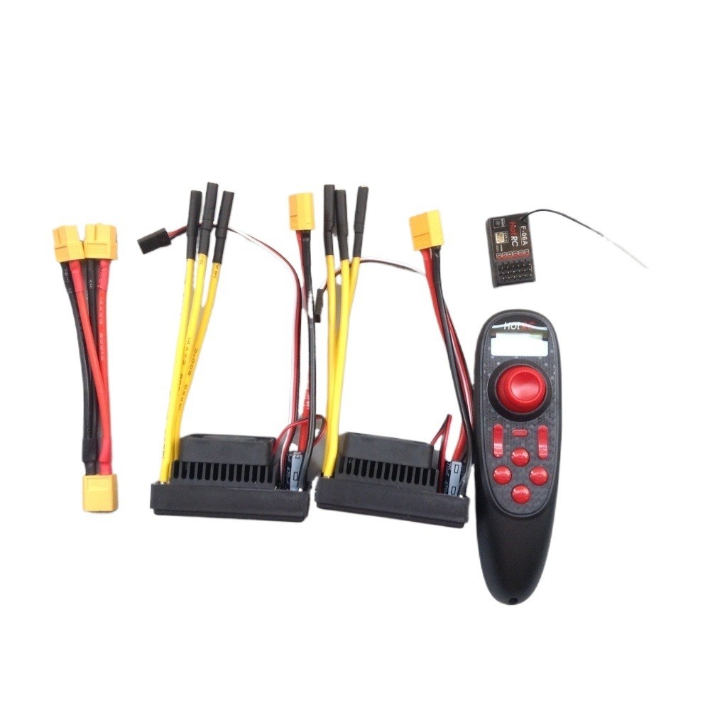 70A Bi-Directional ESC Pair 6-CH Radio Combo 2-6S Air-Cooled for RC Boat/Car/ROV