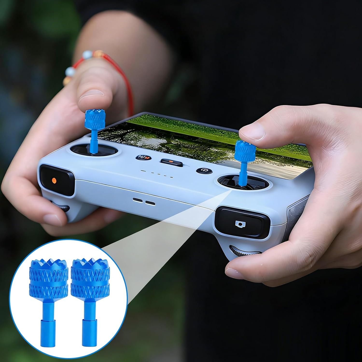 2 Pcs Mini 4 Pro/Mini 3 Pro Joysticks, Detachable Aluminum Alloy Drone Joysticks