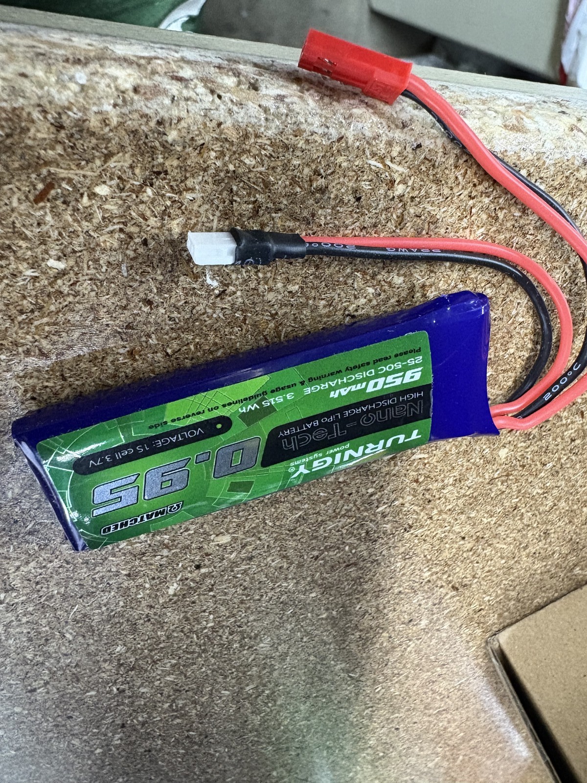 Turnigy Nano-Tech 950mAh 1S LiPo 25C 50C JST Plug for Walkera V120 X100