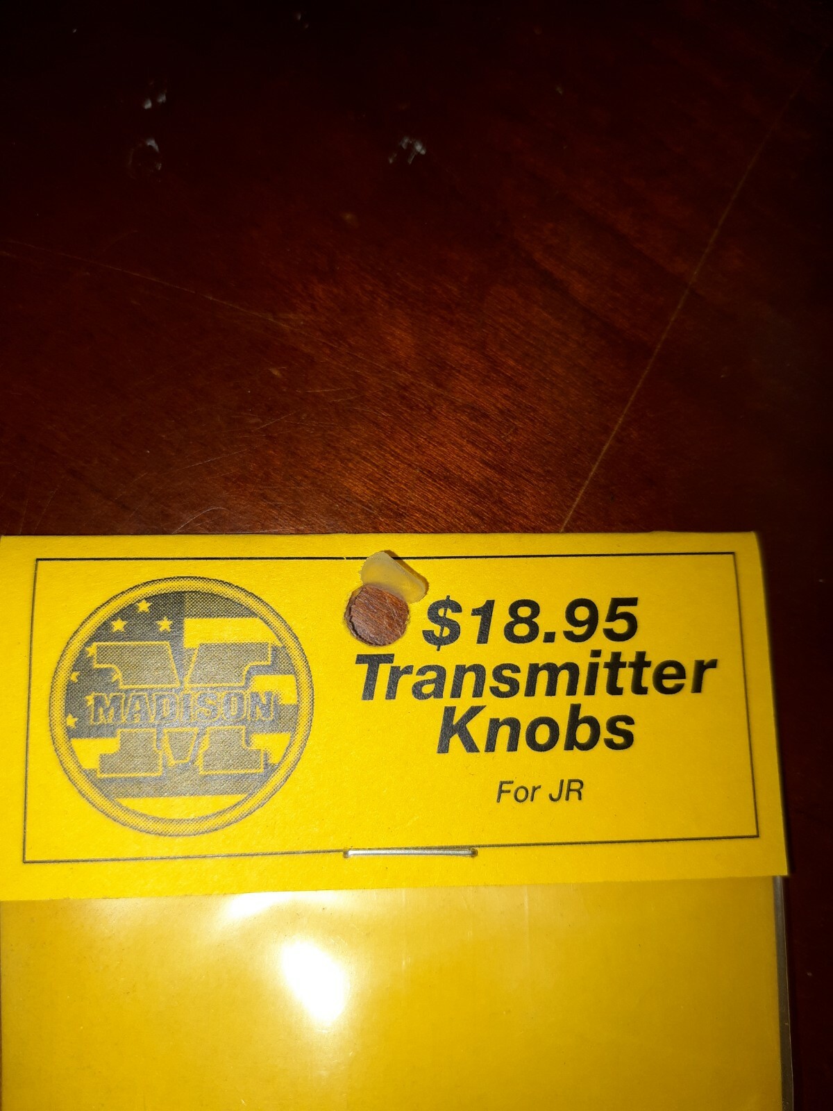 NEW!! BLACK FINGER FLYER TRANSMITTER KNOBS FOR JR. BY MADISON COMPONENTS NIB