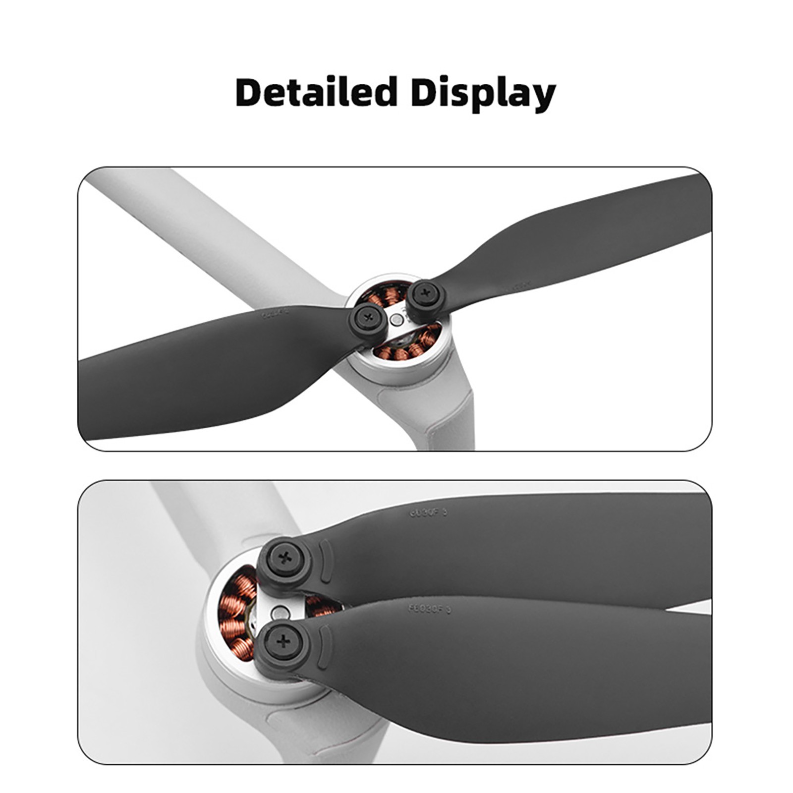 2Pair Lightweight 6030F Propeller Blade Wing Fans For DJI Mini 4 Pro Drone