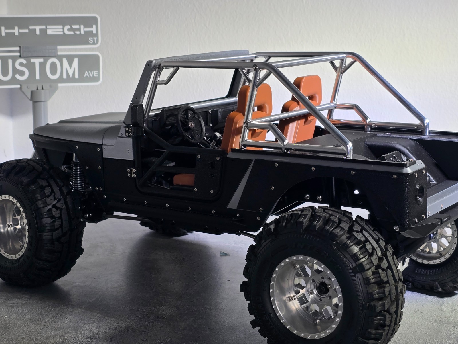 H-TECH RC CNC Aluminum Roll Cage for Project IJ (RCMustDIy)