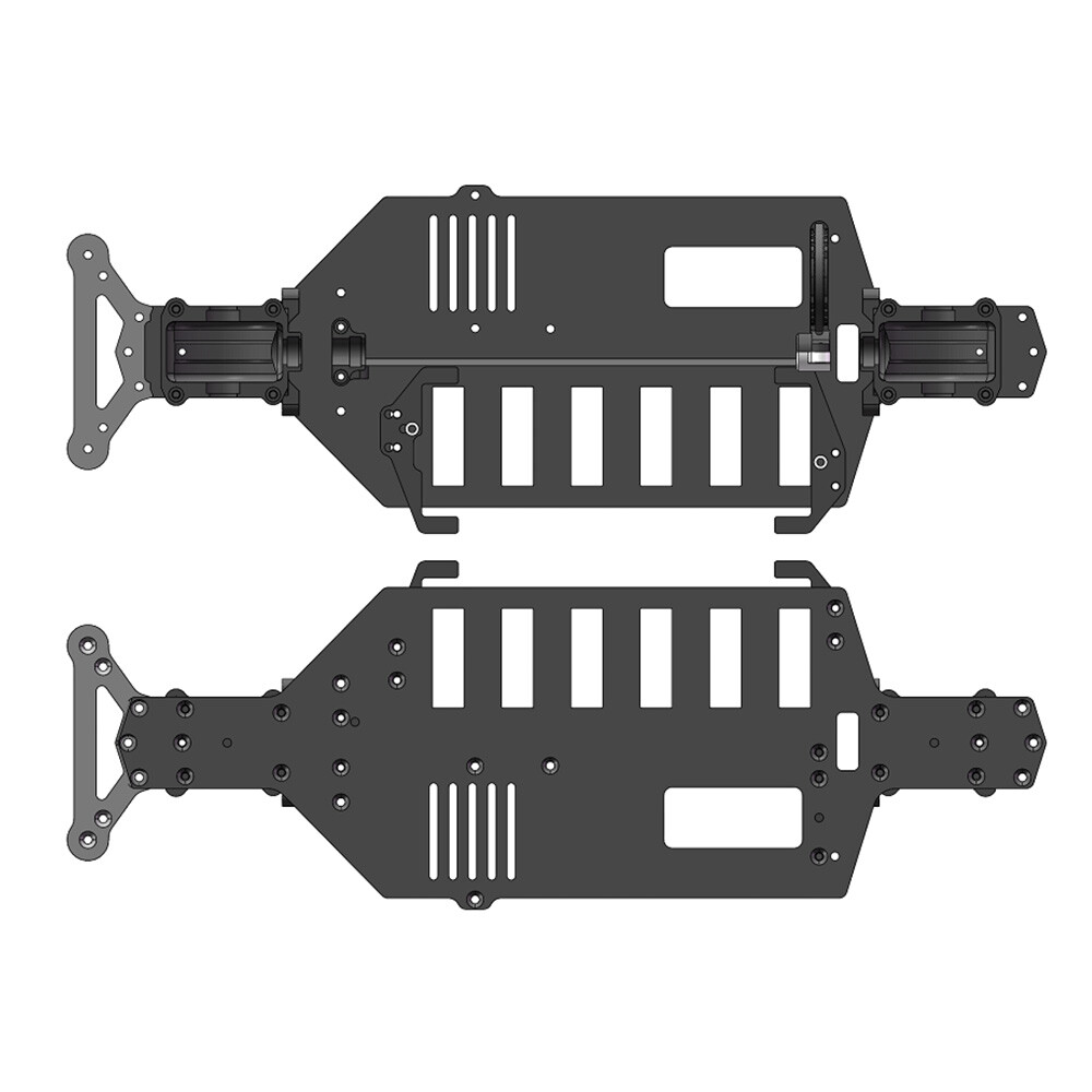 1/10 Carbon Chassis Kit for Tamiya TT02 TT02D TT02S TT02SRX TT02RR Upgrade Parts