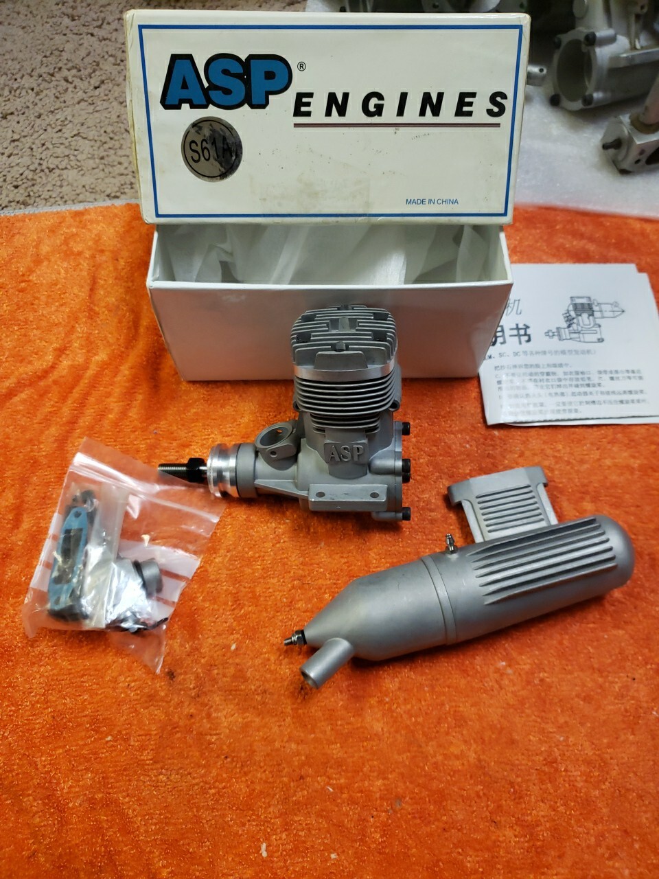 ASP Engine – ASP S 61 A – S61A RC motor – New