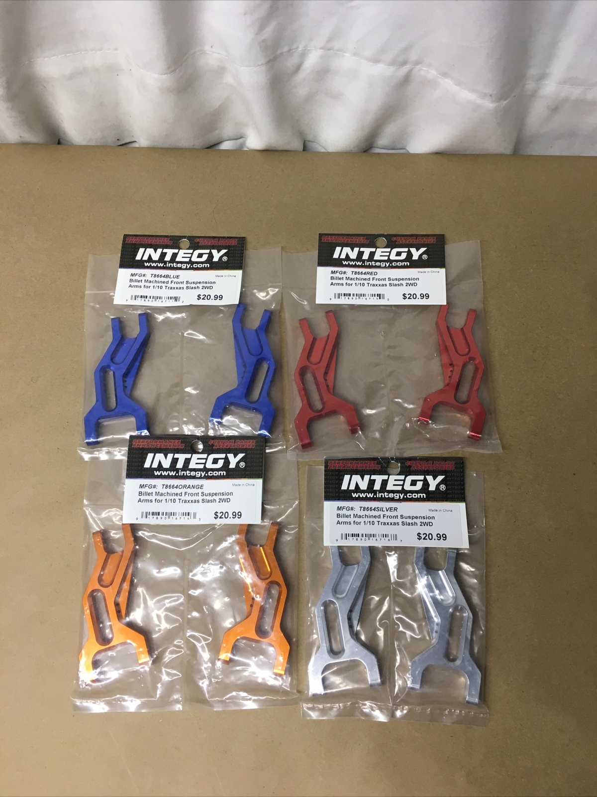 T8664 Integy Billet Machined A-Arms For 1/10 Traxxas Slash 2WD