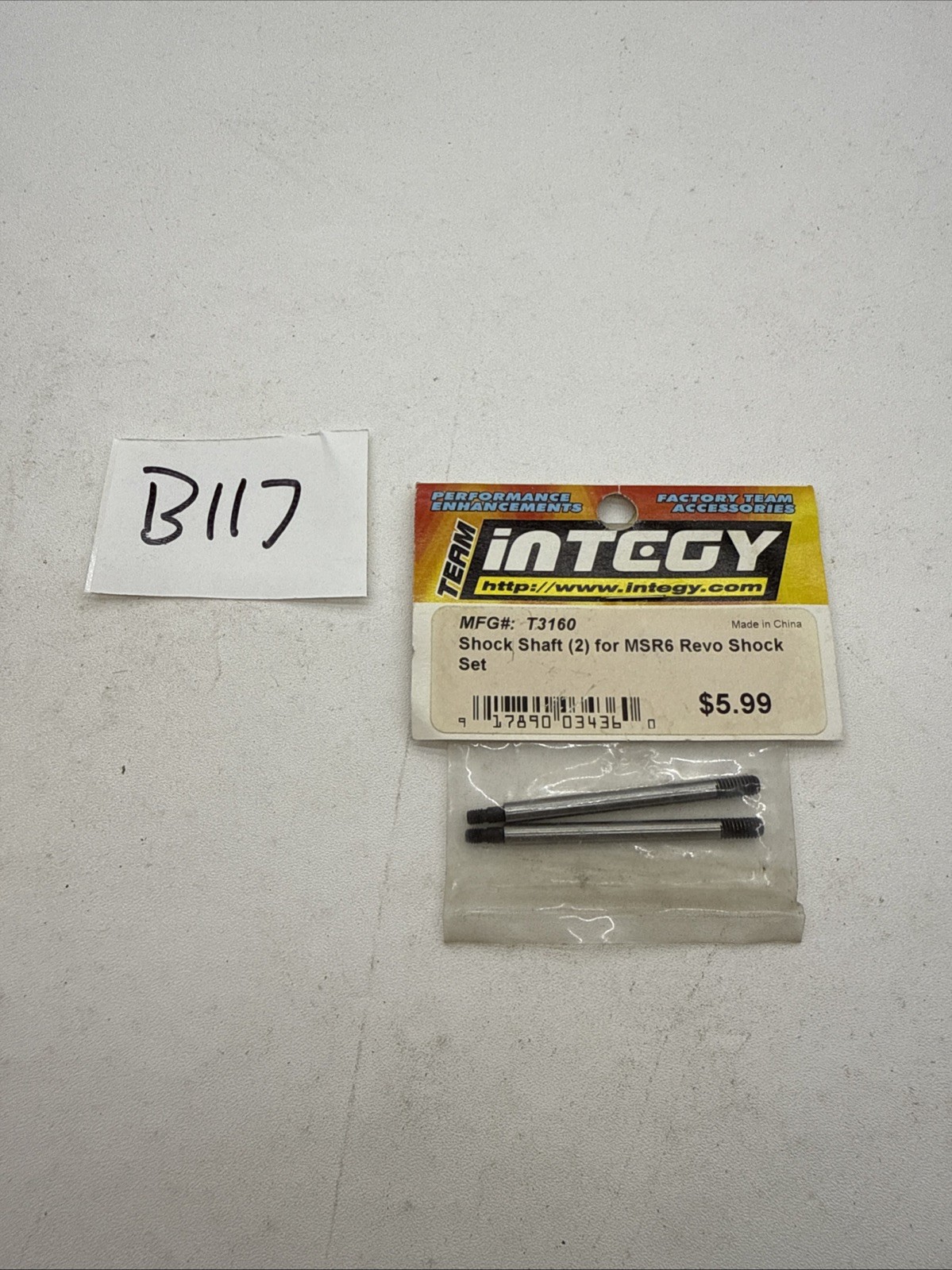 Integy T 3160 Shock Shaft (2) For MSR6 Traxxas Revo Shock Set