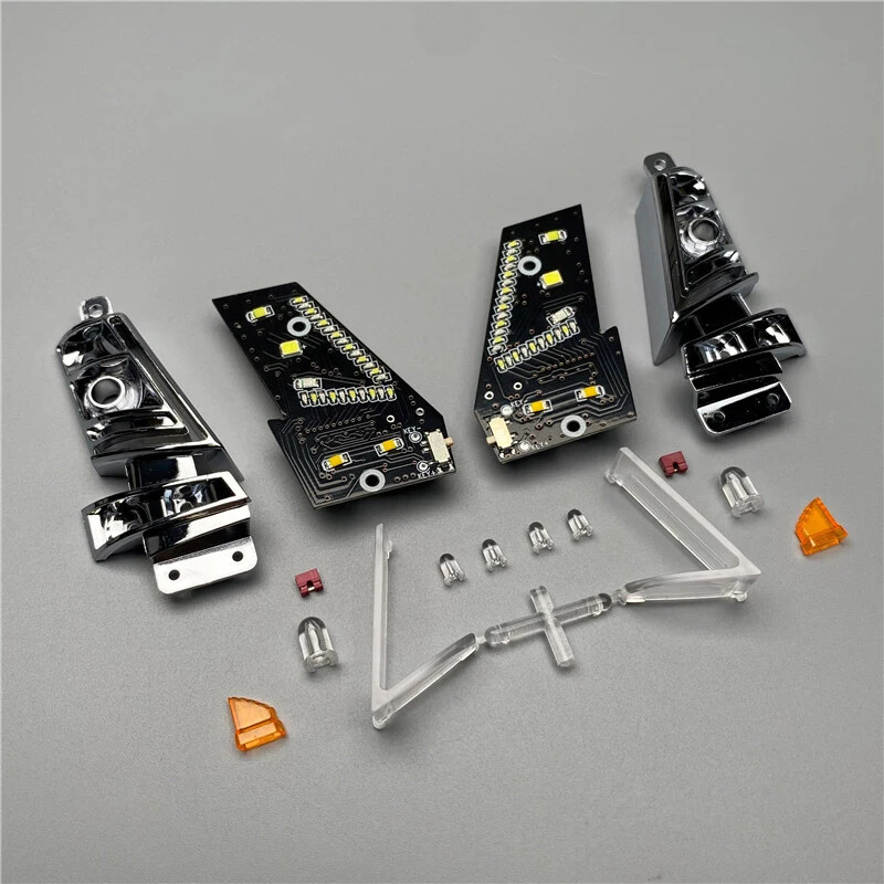 4-in-1 Running Water Lamp Set Suit for 1/14 Tamiya RC Truck VOLVO 56360 56362