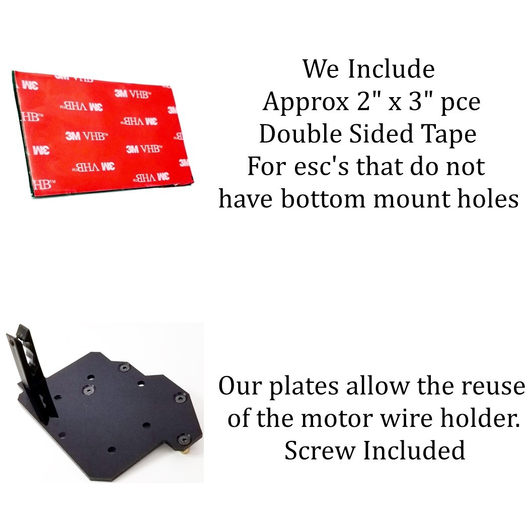 RCP-ESC Mount Arrma 6s ESC Aluminum Adapter Plate Max 6 Max 8 MMX8s ESC Mount JR