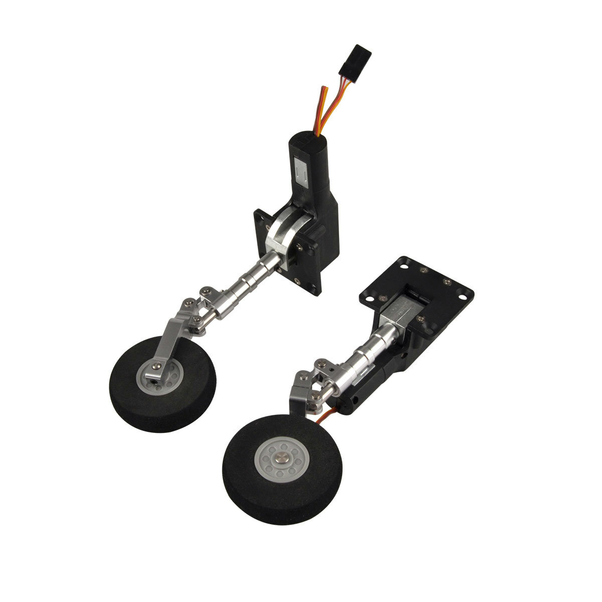 1Set Retractable Landing Gear W/ Wheels for 3KG RC Fixed-wing Airplane Model