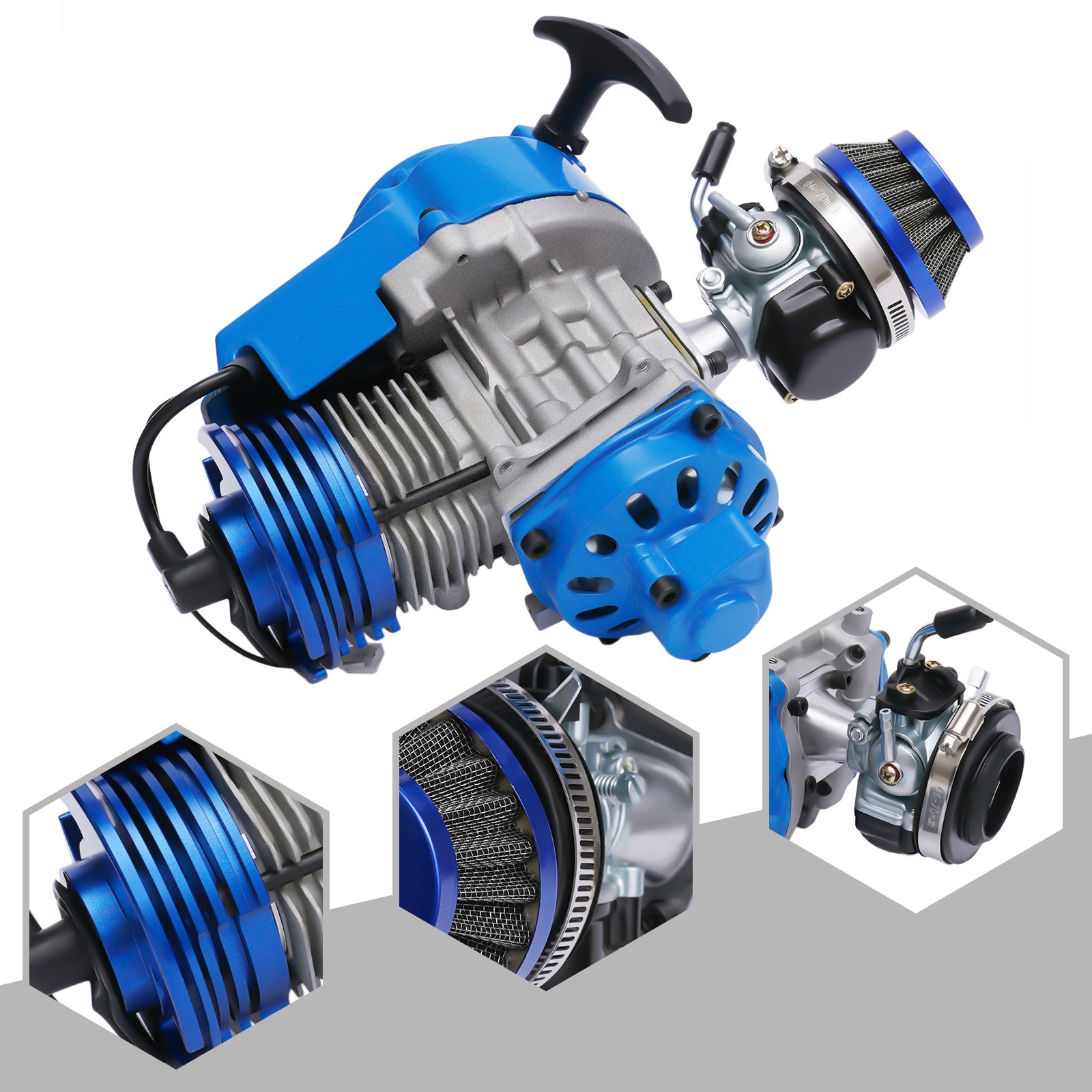 2-Stroke High Performance Engine Racing Motor for 49cc 50cc Pocket Dirt