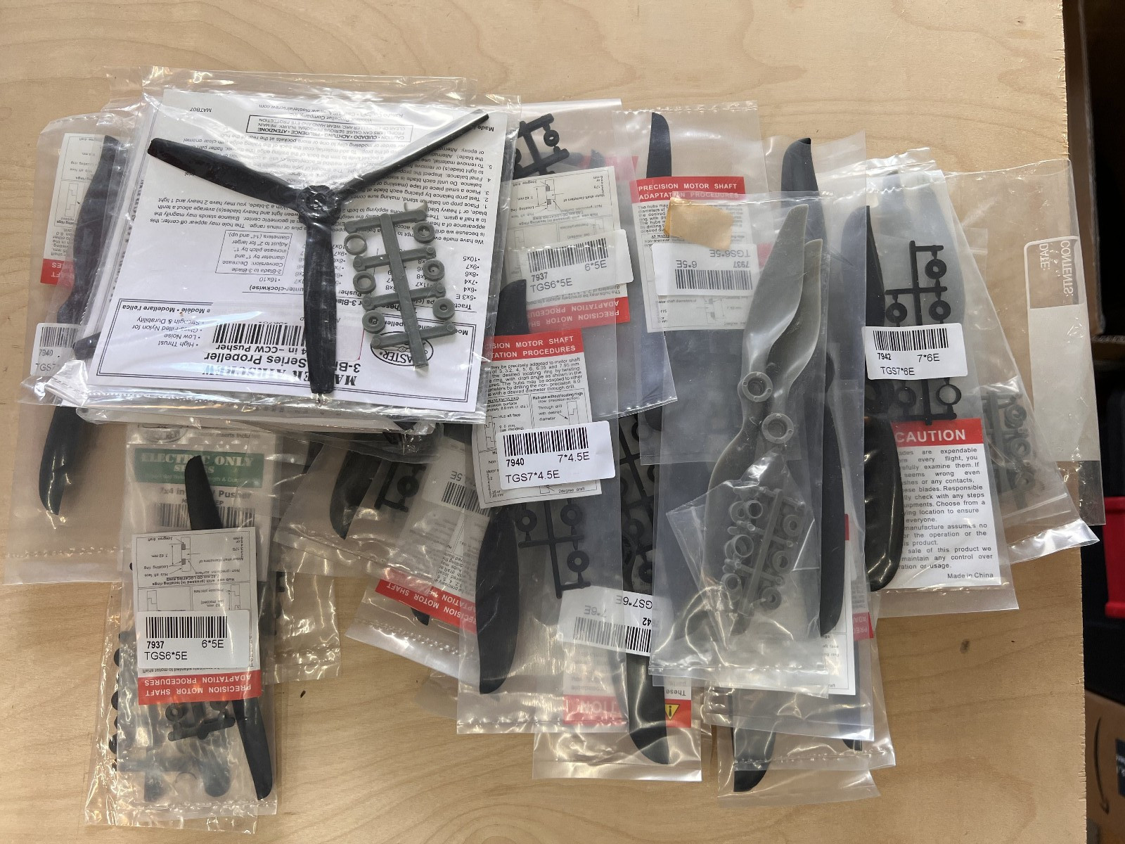 Electric Prop Lot For Rc Airplanes Plastic Props