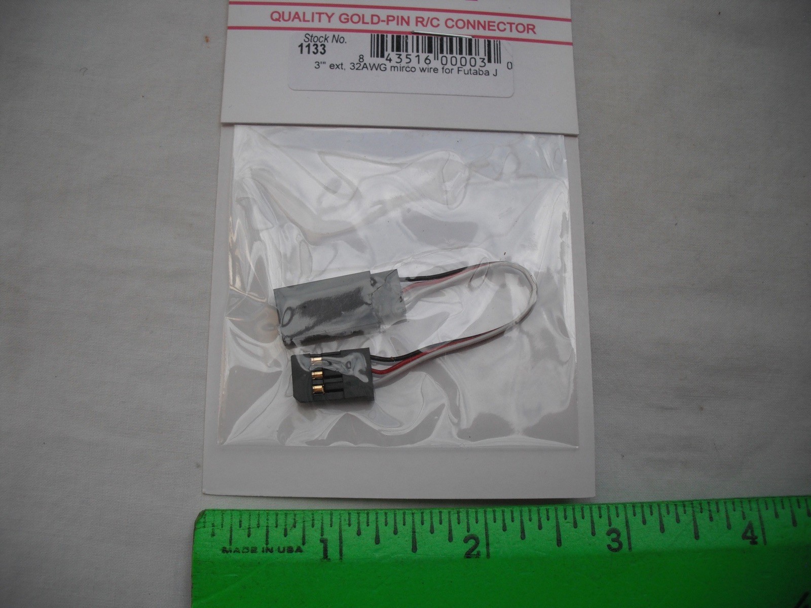SALE Lot of 3 Maxx Products Mpi 1133, 3″ Extension, Futaba J, Wire,R/C Airplane