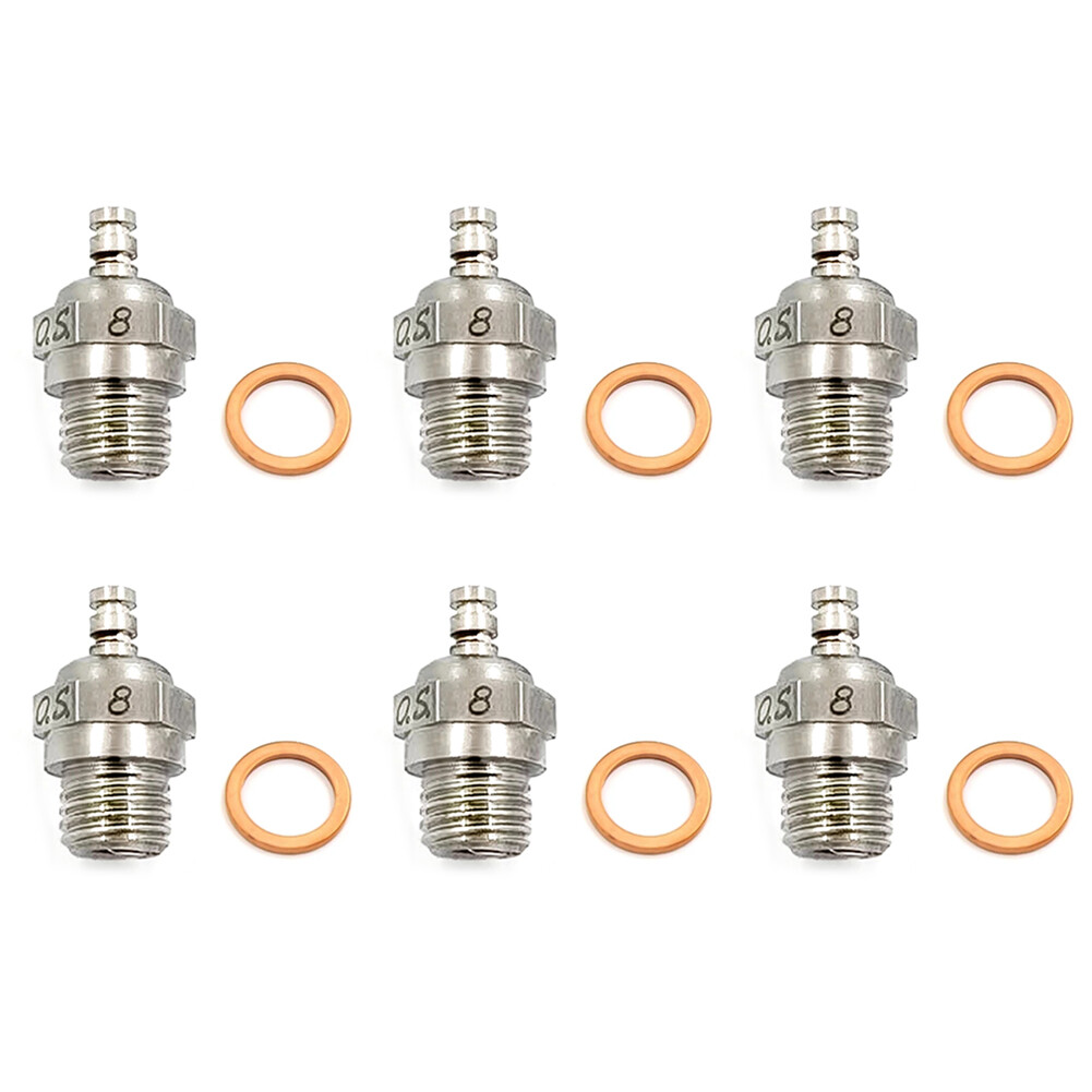 OS Glow Plug No.8 Standard Glow Plug Spark Medium For RC Car Truck Nitro Engine
