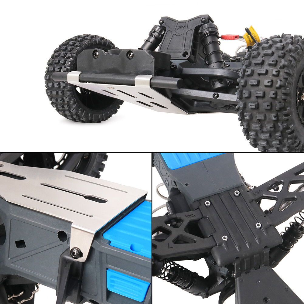 Stainless Steel Chassis Guard Skid Plate Kit for Arrma FURY MEGA 1/10 RC Upgrade