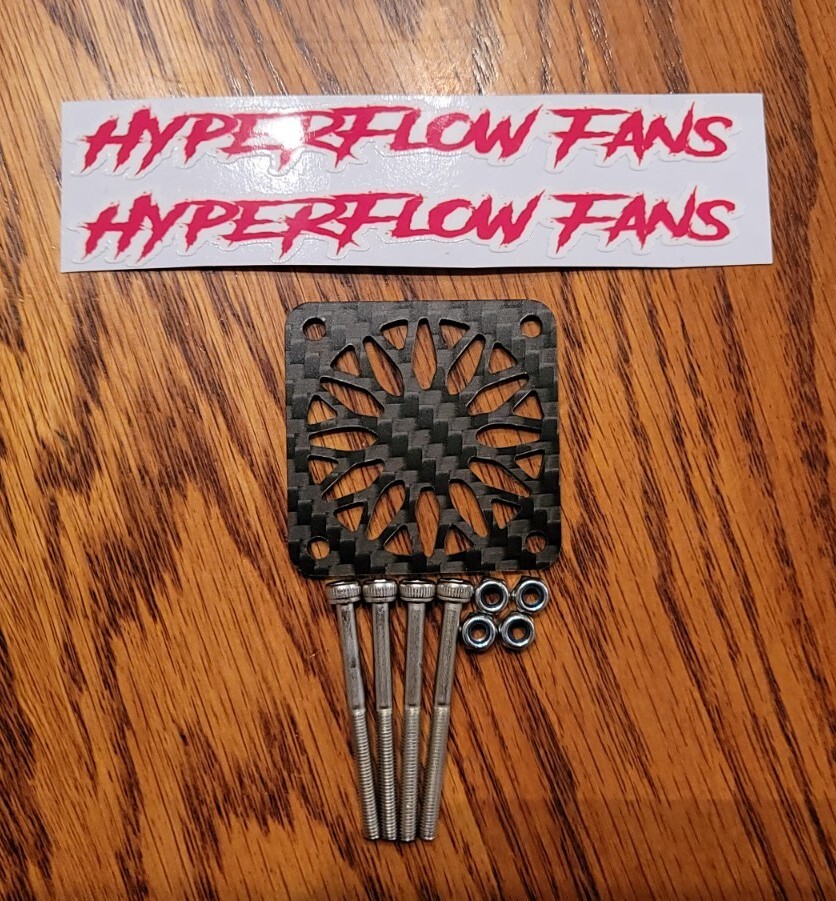 HyperFlow Fans RC Cooling 40mm Carbon Fiber Fan Cover ARRMA TRAXXAS LOSI XMAXX