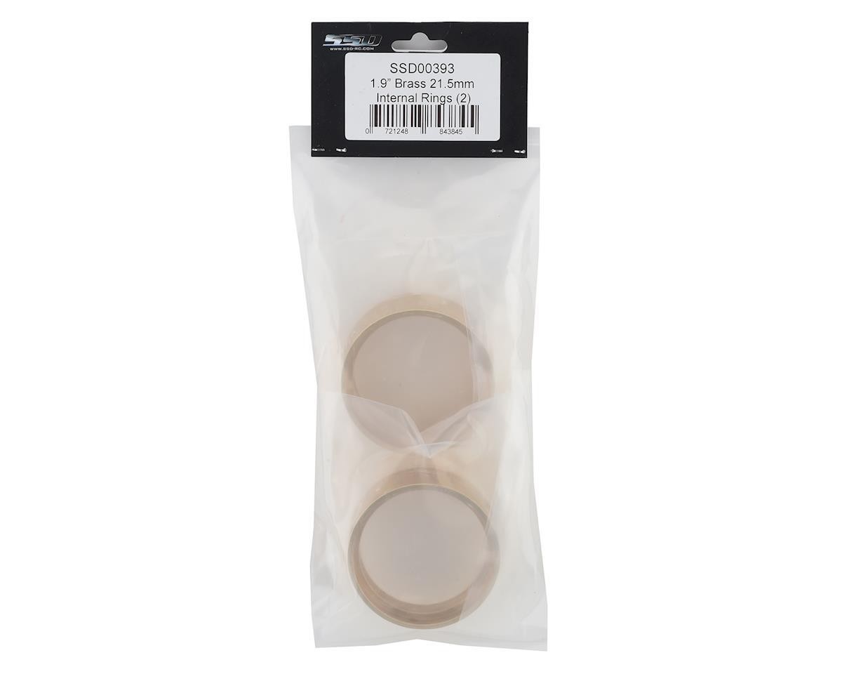 SSD RC Brass 1.9″ Internal Lock Rings 21.5mm CNC Machined Brass 2Pc (SSD00393)