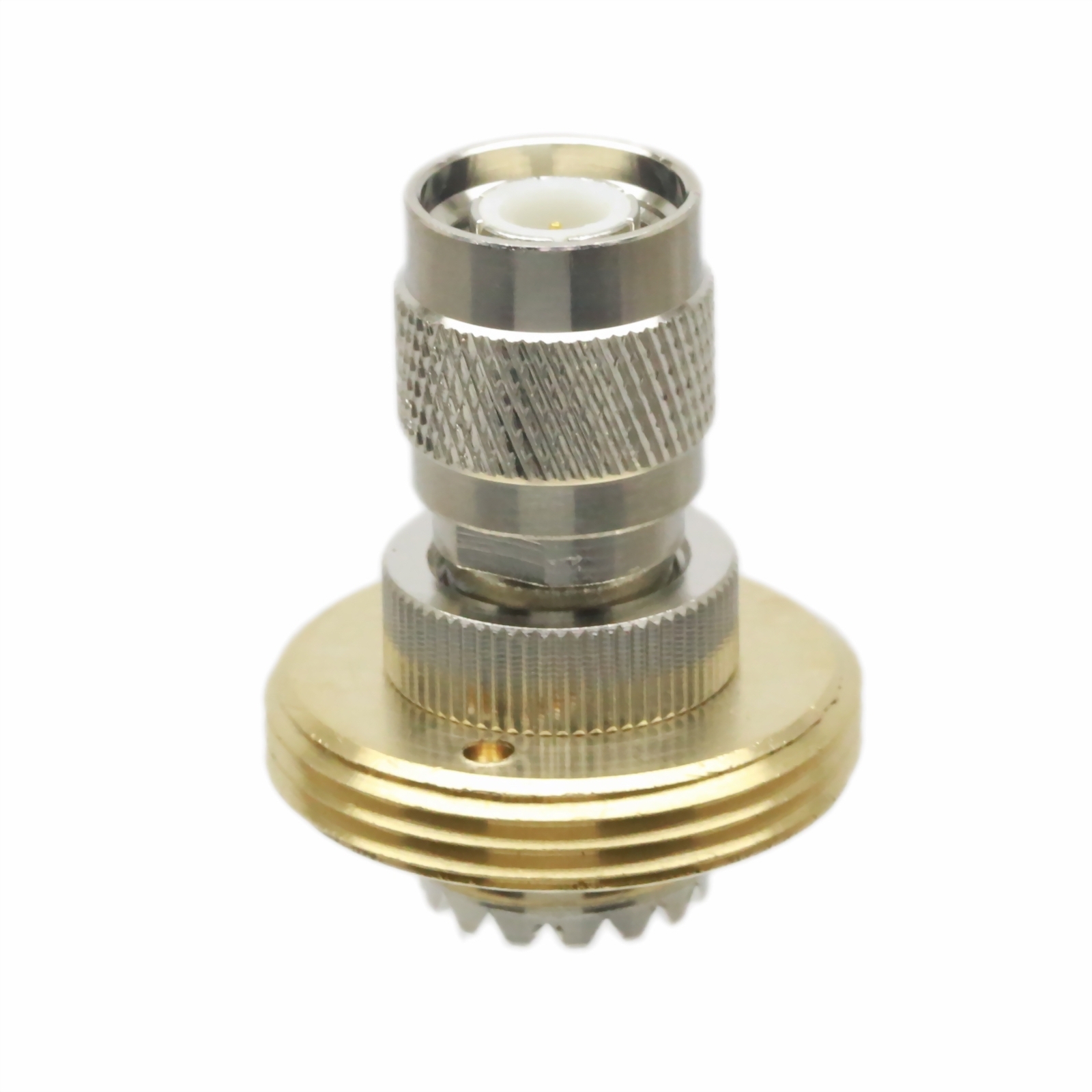 NMO Mount connector 5/8″ hole to TNC male adapter UHF/VHF Antenna Ham Radio moto