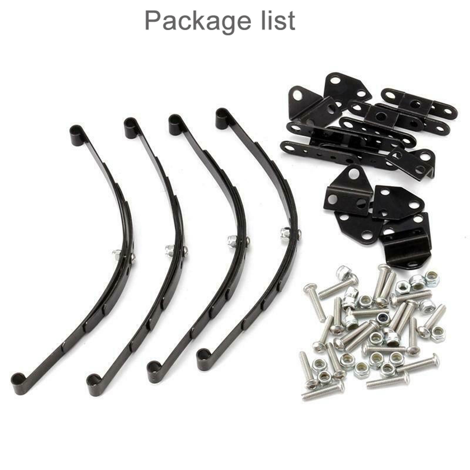 4Pcs 1/10 RC Car Leaf Springs Damper Chassis For Tamiya For Axial SCX10 D90 4WD