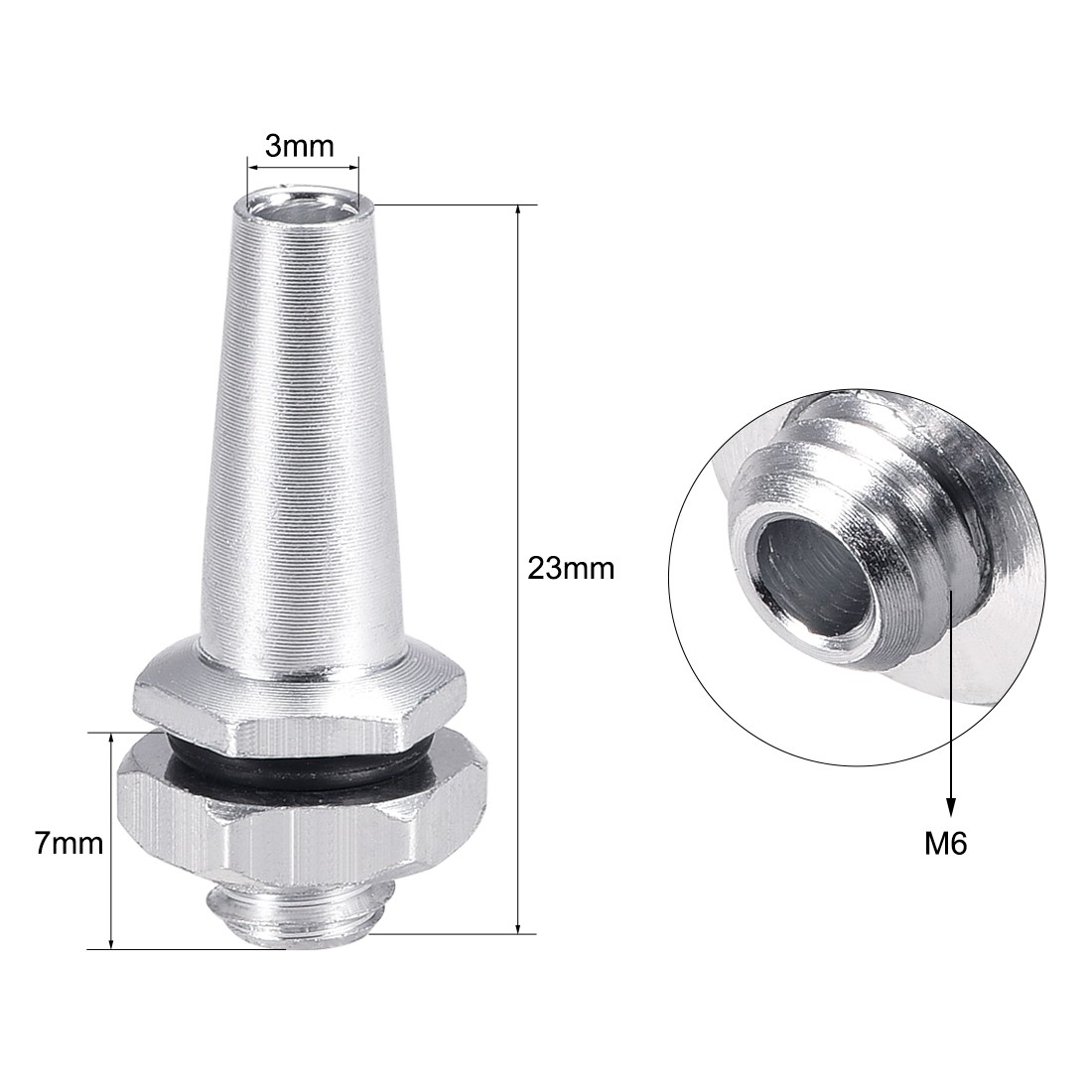 5pcs RC Antenna Tube Black With Mount and Cap for RC Boat