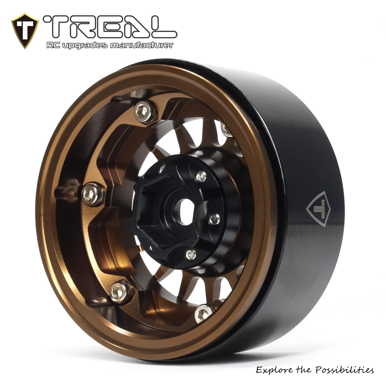 TREAL 1.9 Beadlock Wheel Rims Heavy Duty Multi Spoke CNC 1.9 Inch Wheels(4P) …