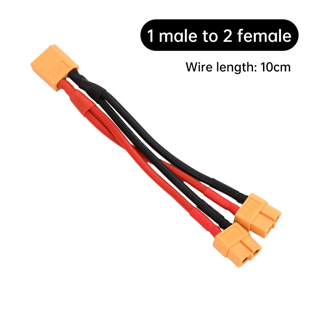 14AWG XT60 Male/Female Wire Parallel Battery Connector Extension Cable for RC