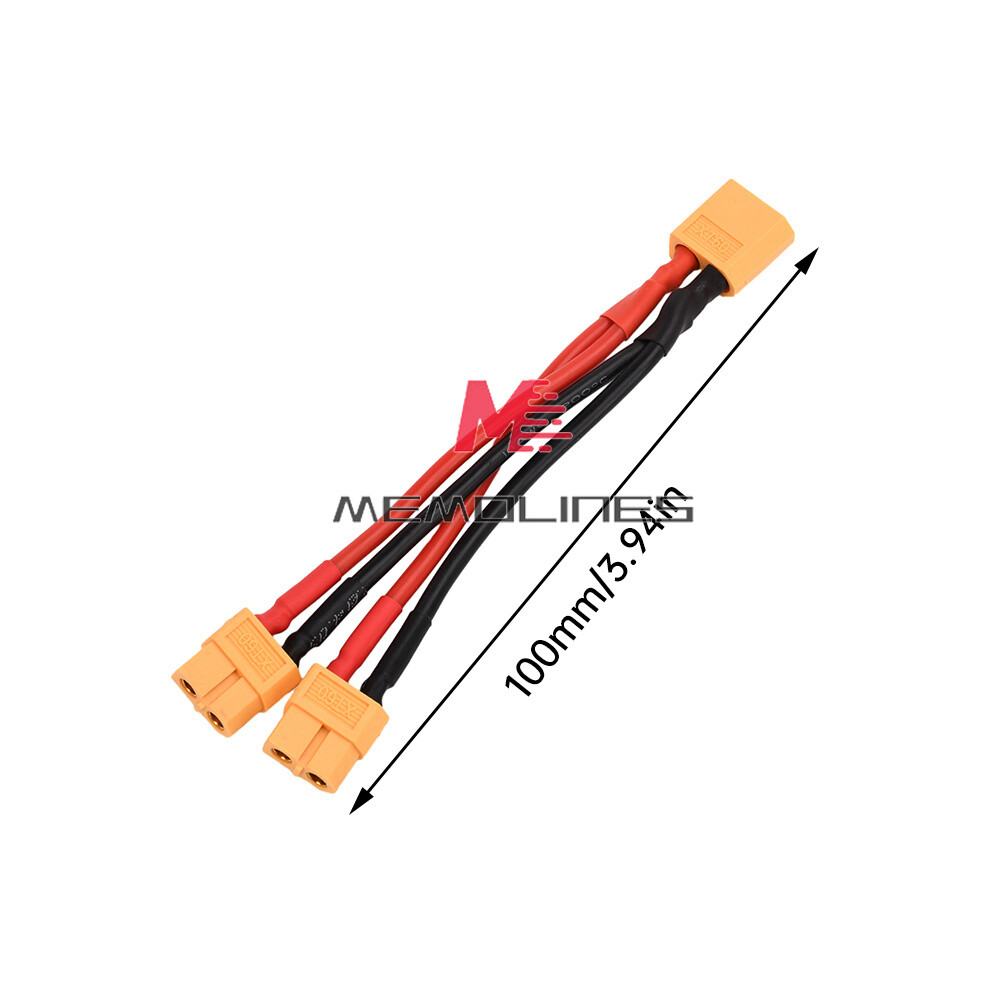 XT60 Connector Extension Lead Wire Male-Female 10cm 14AWG Silicone Wire for RC