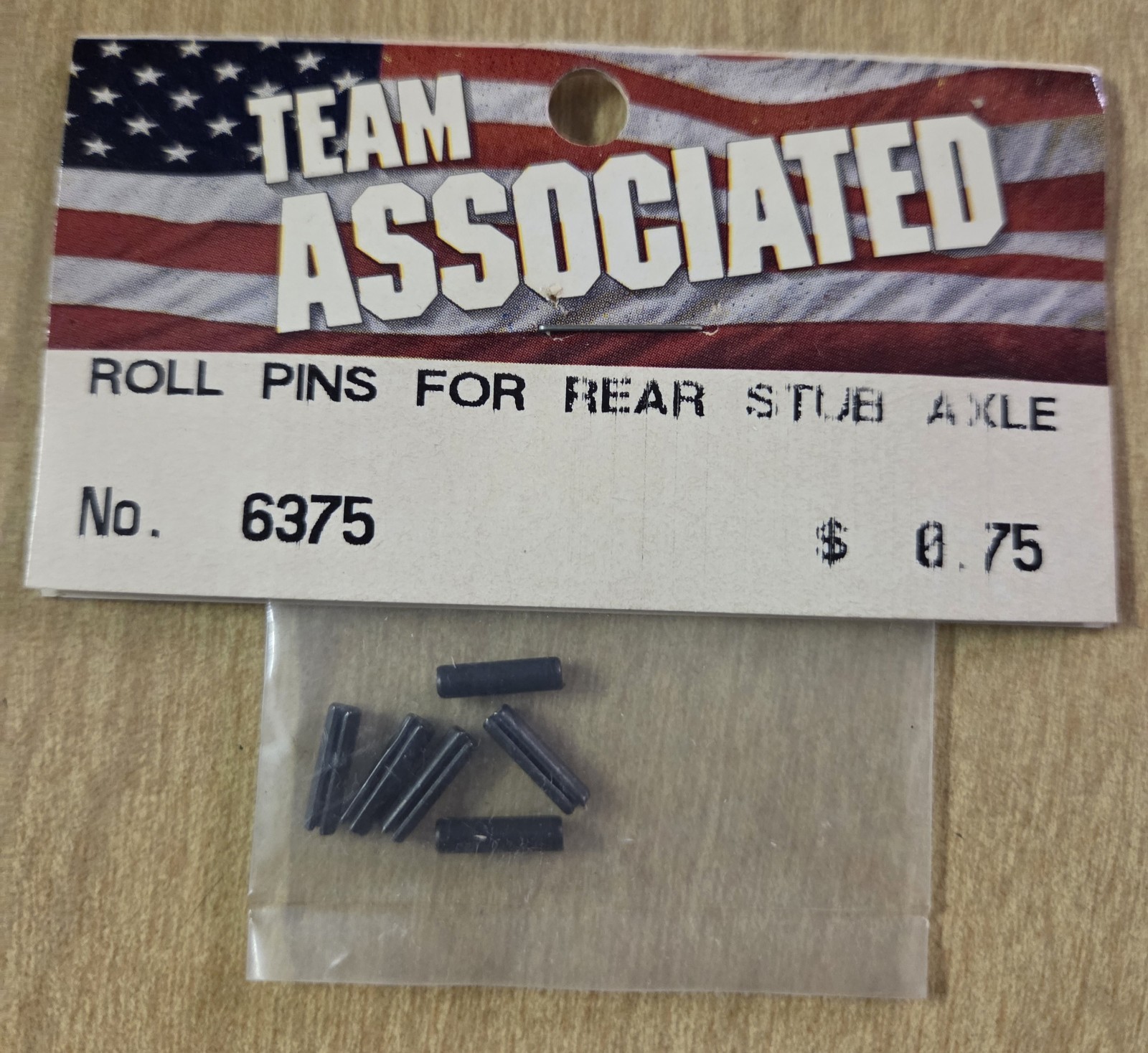 Team Associated 6375 Roll Pins for rear stub axle