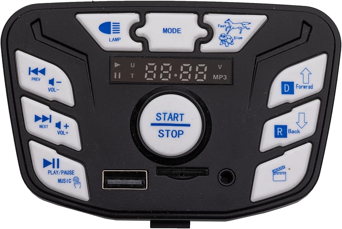 JR1927M-Z Blue 24V ChildrenS Electric Vehicle Power Supply Central Control Swit