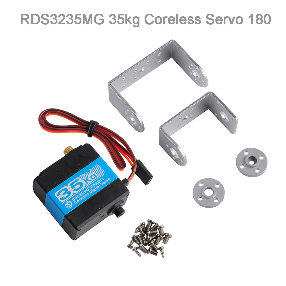35kg RDS3235 Coreless Digital Coreless Robot Servo Motor Metal Gear + Bracket